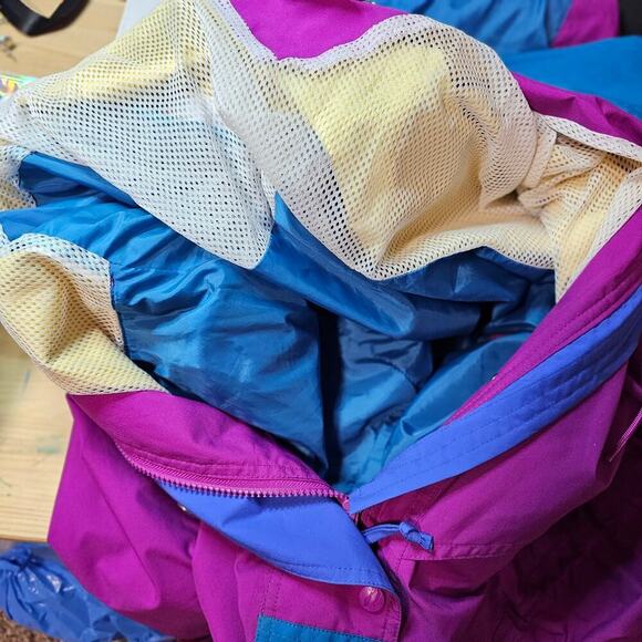 L.L. Bean Vintage Ws L Track Suit Set. Goretex. Magenta Pink Teal. 90s. Y2K Vibe - Picture 14 of 16